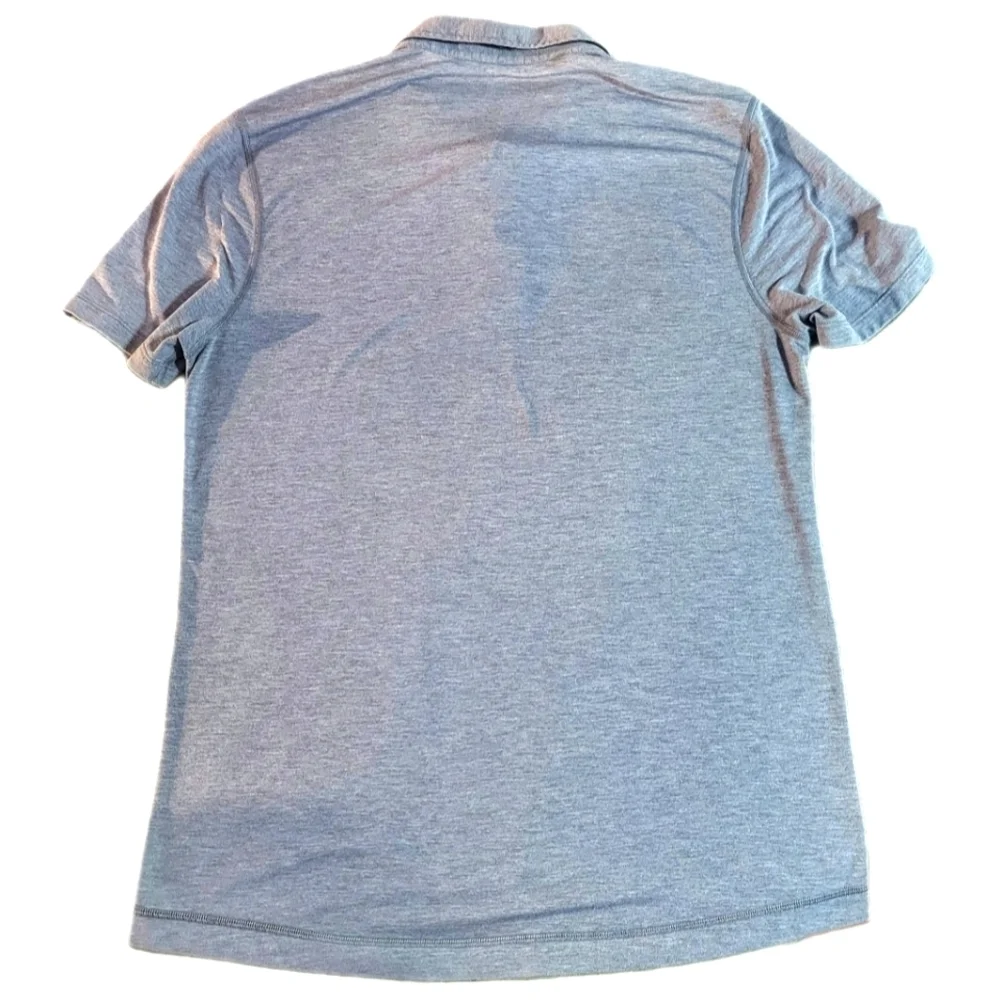 Lululemon // Men's Evolution Short Sleeve Polo / Heathered Fog Horn / L - Picture 3 of 6